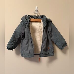 Cozy sage green Kids Jacket